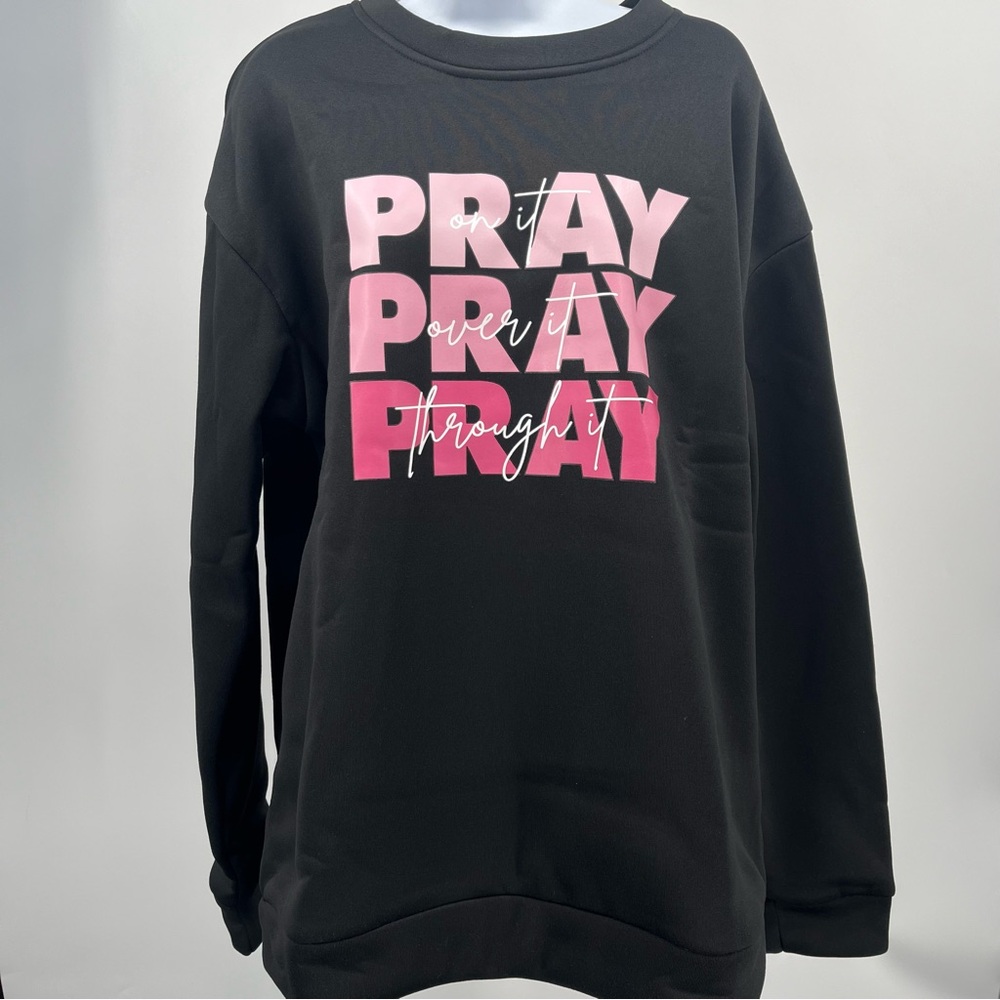 XL PRAY crewneck sweatshirt